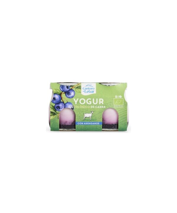 YOGUR DE CABRA CON ARANDANOS refrigerado BIO 2x125g EL CANTERO DE LETUR